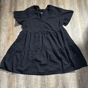 Old Navy Black Tiered Casual Dress